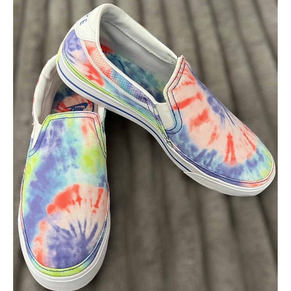Nike Court Legacy Slip on Multi color Tie Dye Women's size 9 CZ1752-900 New